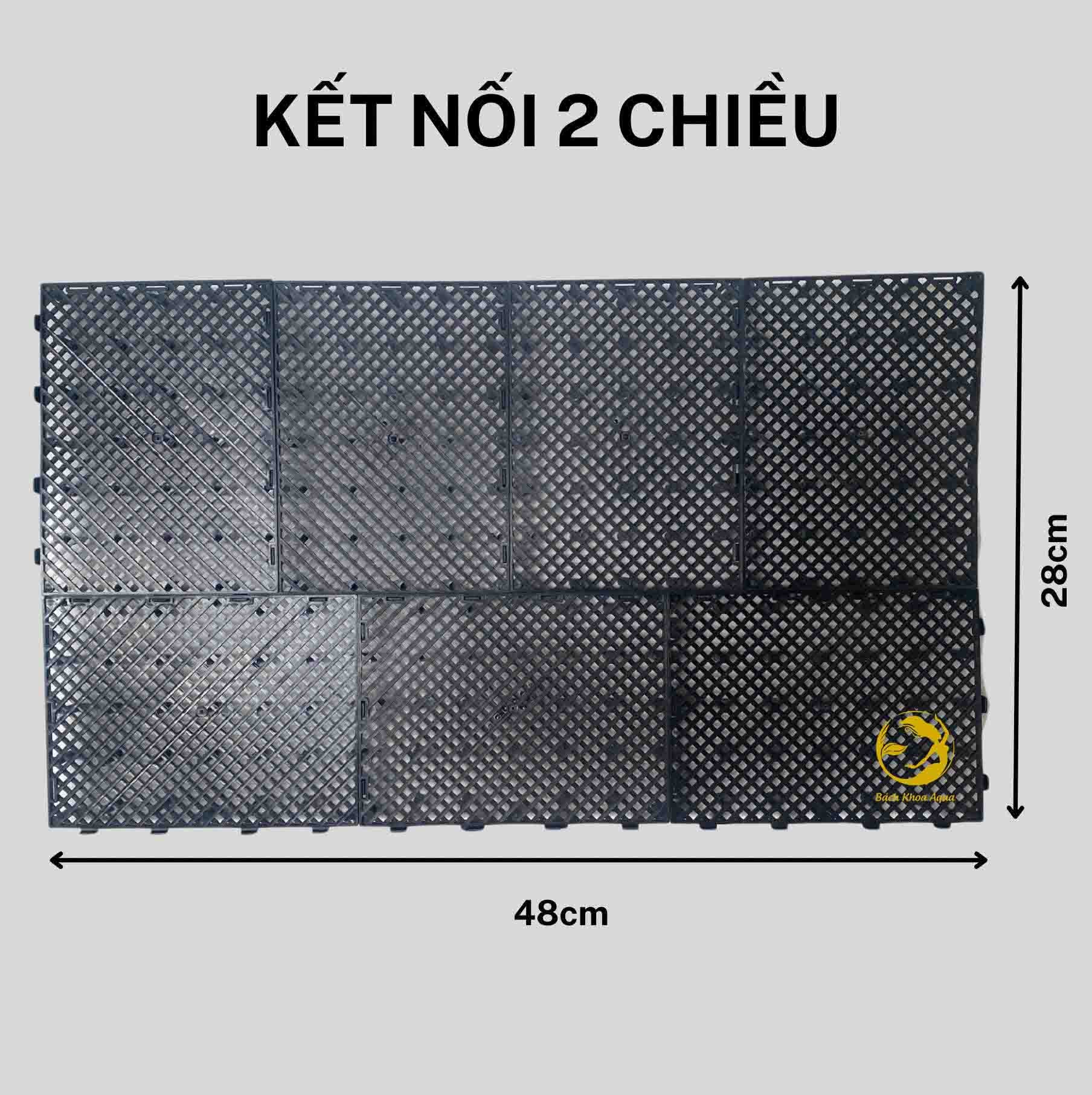 Tấm lọc nhựa kê đáy bể cá 16x12cm